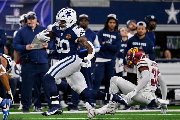 Tony Pollard and the Cowboys routed the Commanders on Thanksgiving.